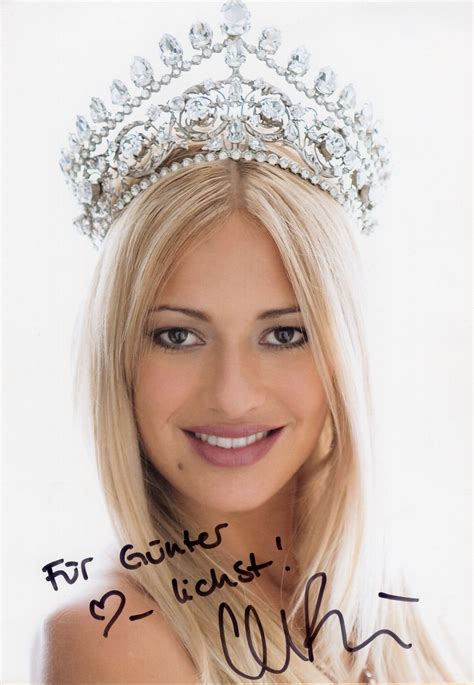 Jrautogramme De Rigozzi Christa Miss Schweiz