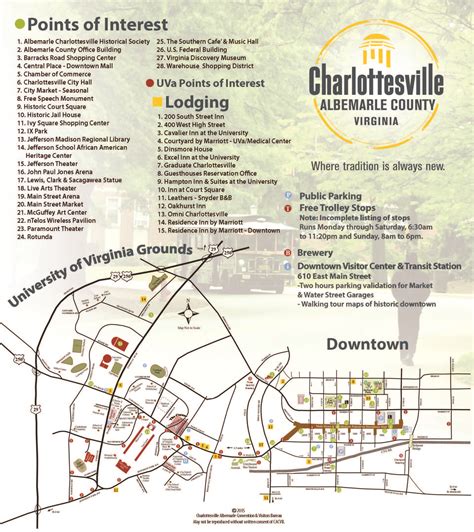 Charlottesville Va Map Color 2018