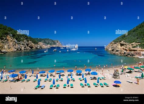 Cala Benirras Ibiza Balearic Islands Spain Stock Photo Alamy