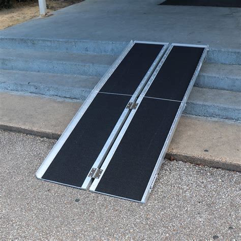 Titan Ramps 6 Ft Aluminum Multifold Wheelchair Scooter Mobility Ramp