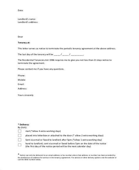 I know that you have been a good tenant in my property and that you have shown care and concerns to my property however everything has really come to an end as i am preparing my property. FREE 12+ Sample Lease Termination Letter Templates in MS ...