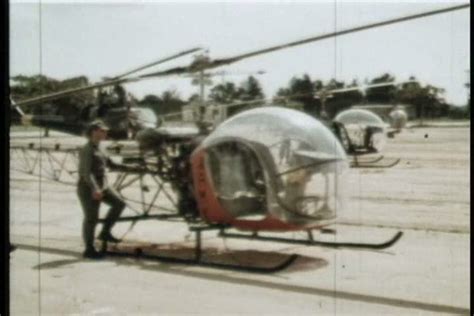 Circa 1960s Army Helicopter Pilots Learn The Huey Helicopter At Ft