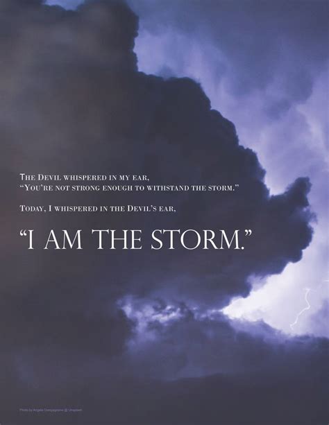 I Am The Storm Printable Etsy Storm Quotes Storm Quote