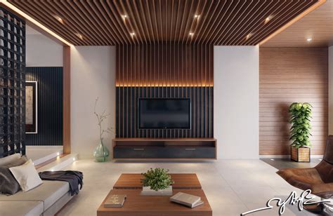 An Open Plan Interior With Enticing Wood Interior Style Roohome