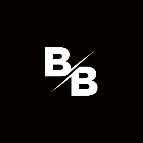 Bb Logo Letter Monogram Slash With Modern Logo Designs Template 2840026