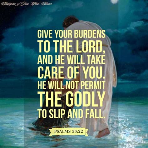 Cast Your Burdens On Him He Will Not Allow The Godly To Fall 😇 Cast