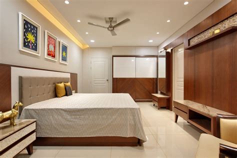 3 Bhk Modern Bedroom Interior Bedroom False Ceiling Design Flat