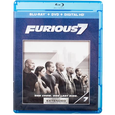 Furious 7 Blu Ray Dvd Digital Hd Widescreen