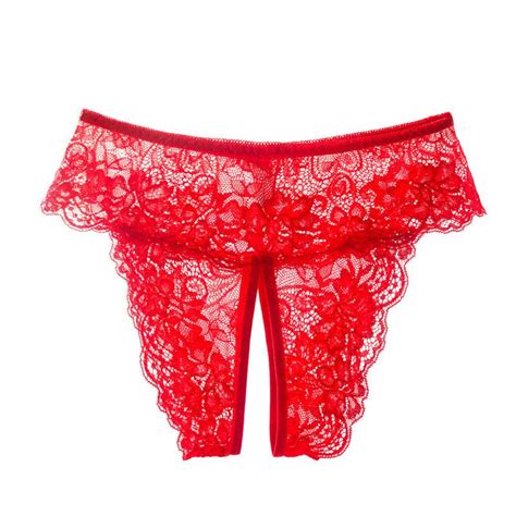 Buy Women Sexy Opening Crotch Panties Lace Open Spandex Crotchless