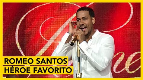 Romeo Santos Canta Heroe Favorito En Jimmy Kimmel Youtube