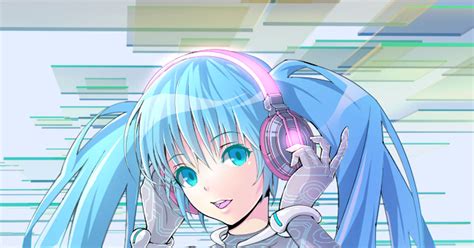 Vocaloid Hatsune Miku Headphones The 39 Steps Pixiv
