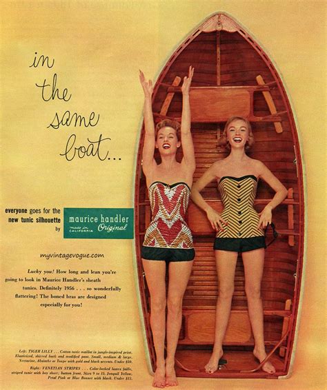 Maurice Handler Original Swimwear Advertisment 1950s Tippi Hedren On