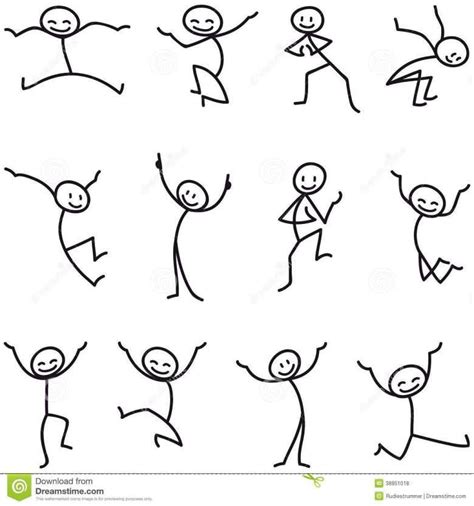 Stick Figure Drawing Ideas And Stick Man Stick Figure Happy Jumping