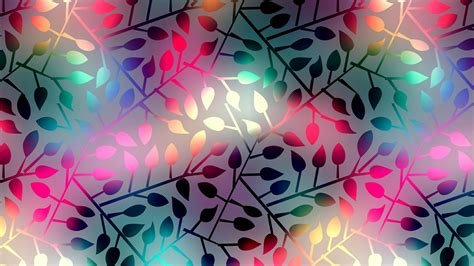 Abstract Leaves Pattern Design Abstract Qhd Wallpaper