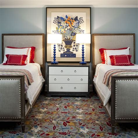 See more ideas about coastal bedding, nautical bedding, coastal bedrooms. Love the symmetry and use of color. marks & frantz | Twin ...