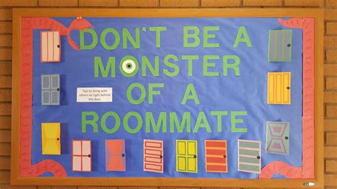 don t be a monster of a roommate tips to living with others lie right behind the door… door