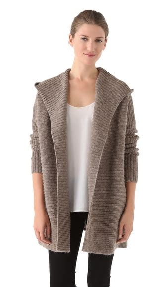 Vince Hooded Sweater Hooded Cardigan Sweater Soft Hands Winter Wear