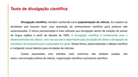 Artigos De Divulgação Científica