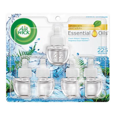 Air Wick Scented Oil 5 Refills Fresh Waters 5x067oz Air Freshener