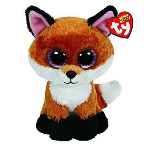 Ty Beanie Boos Stuffed And Plush Animal Colorful Brown Fox Toy Doll With