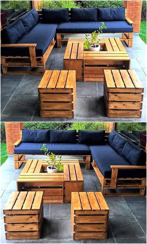 Get Inspired To Create A Whole Diy Pallet Outdoor Furniture Set For You