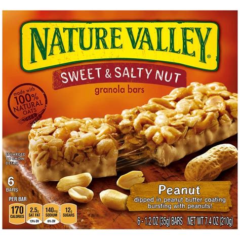 Are these really granola bars… or something a little more decadent? Nature Valley Sweet & Salty Nut Peanut Granola Bars from ...