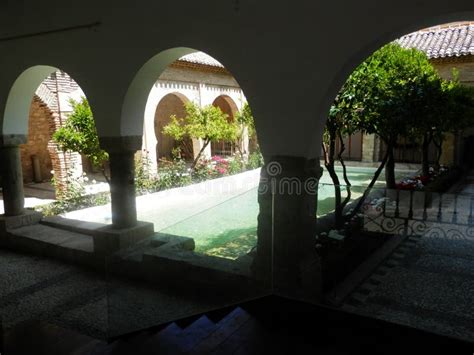 Shaded Courtyard With Water Feature Stock Photo Image Of Hacienda