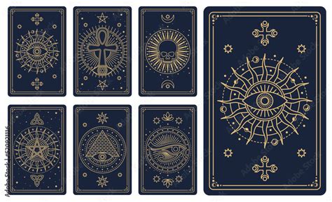 Tarot Cards Astrology Card Occult Mason Symbols Tarot Arcana Cards