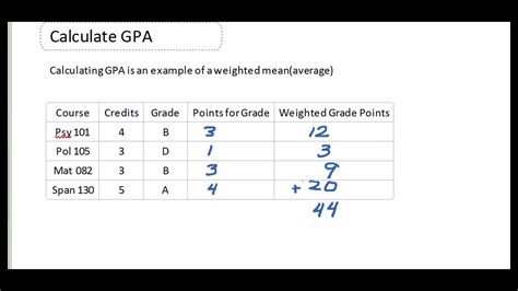 Aug 12, 2020 · a transcript is a chronological listing of all southwest minnesota state university coursework taken by a student. Example Calculate a GPA - YouTube