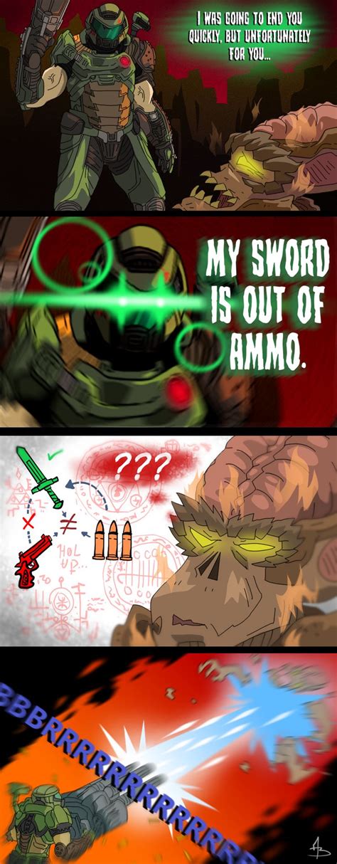 Doom Eternal Fan Art Funny Gaming Memes Gamer Humor Doom Demons