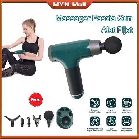 Jual Alat Pijat Massage Gun Deep Tissue Muscle Massager Gun Mini Portable Massager Fascia