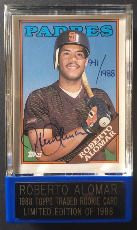 Maybe you would like to learn more about one of these? Details about ROBERTO ALOMAR ROOKIE RC AUTO SAN DIEGO ...