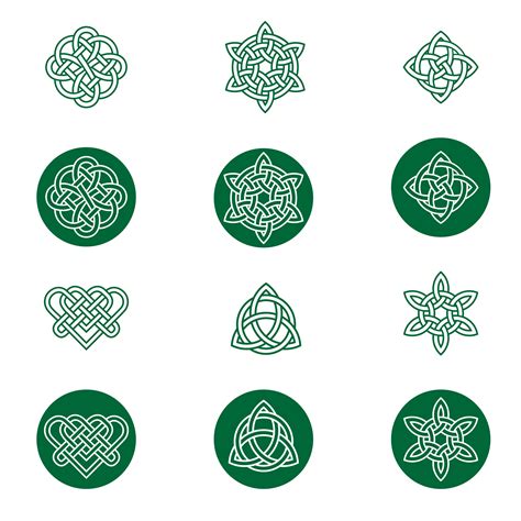 Celtic Knot Icons 332356 Vector Art At Vecteezy