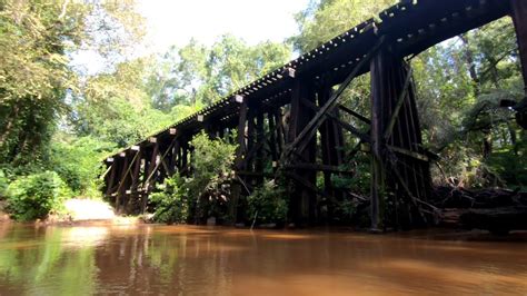 Abandoned Railroad Trestle Bridge Found In Woods Of Georgia Youtube
