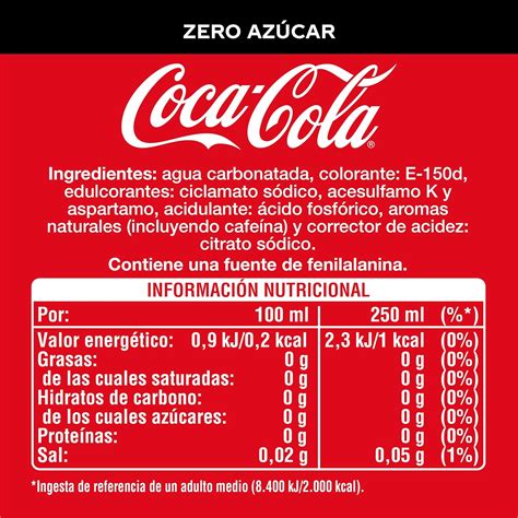 Tabela Nutricional Da Coca Cola ENSINO