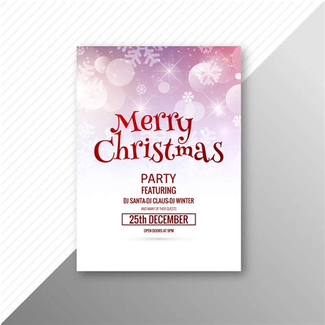 Elegant Celebration Merry Christmas Template Brochure Design 266553