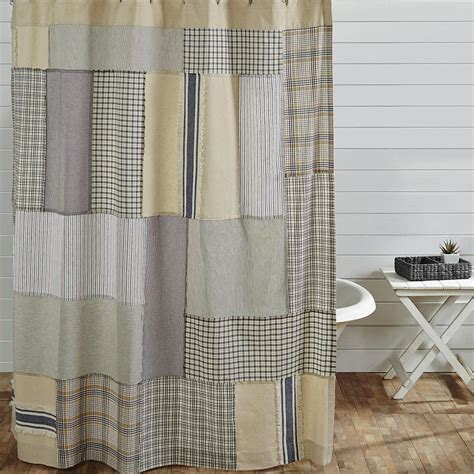 I redid our bathroom using a vintagey farmhouse theme. Piper Classics Mill Creek Patch Shower Curtain, 72 x 72 ...