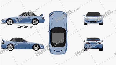 Honda S2000 Cr 2008 Blueprint In Png Download Vehicles Clip Art Images