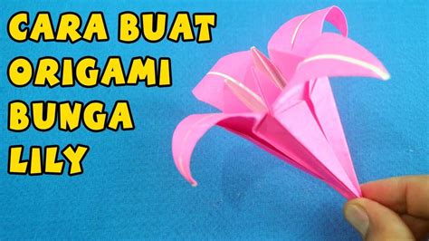 How To Make Origami Paper Lily Flowers Origami Flowers Youtube