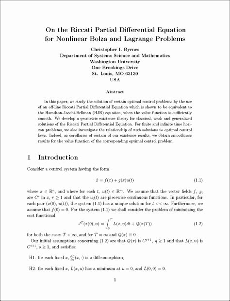 Latex Template For A Research Paper