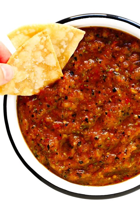 Roasted Tomato Salsa Gimme Some Oven