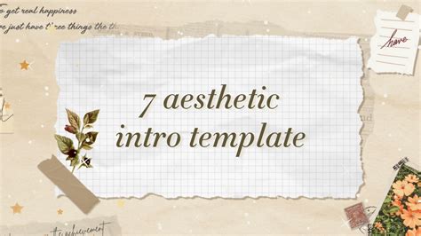 7 Best Aesthetic Intro Templates No Text Reinamarie