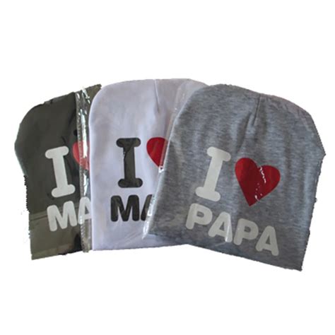 Buy Premium 1pc Baby Infant Cotton Blend Beanie Newborn Hat I Love Mamapapa