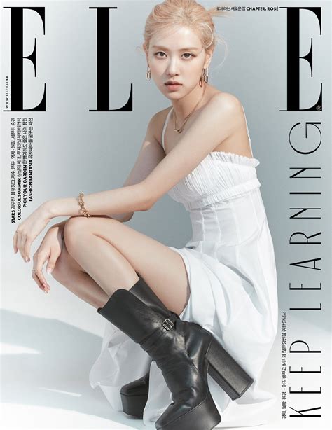 Elle Magazine June 2021 Blackpink Rose Cover E Ver In 2021 Rosé