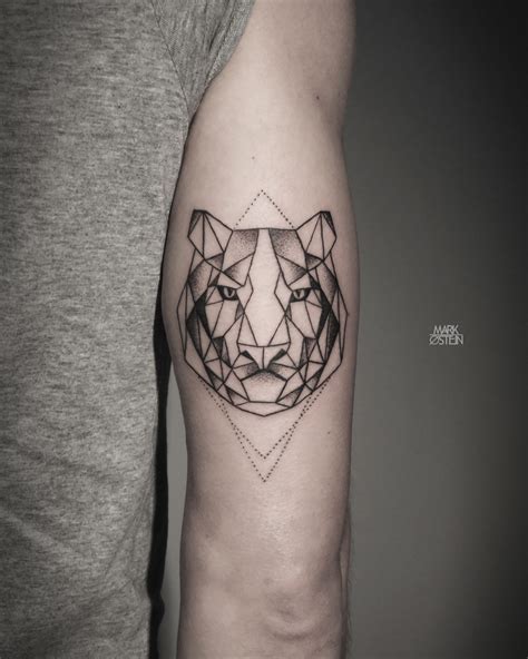 geometric tattoo tiger ideas flawssy