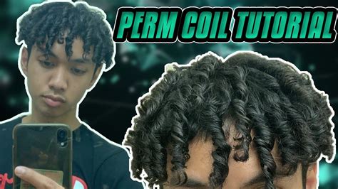 How To Coil Your Permedcurly Hair Finger Coil Tutorial Youtube