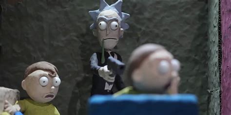 Rick And Morty Crosses Over With Pulp Fiction In Claymation Adult Swim Ad