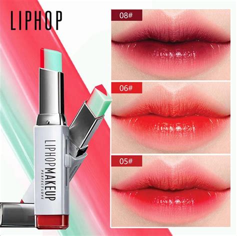 Liphop Bite Tint Lips Two Color Tone Lip Bar Lipstick Mate Korean Style