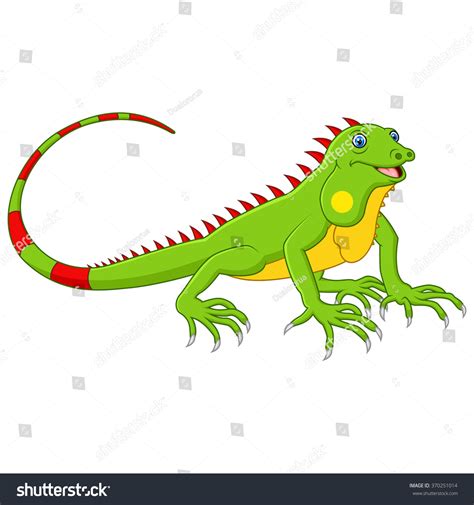 Cartoon Cute Lizard Stock Vector Royalty Free 370251014 Shutterstock
