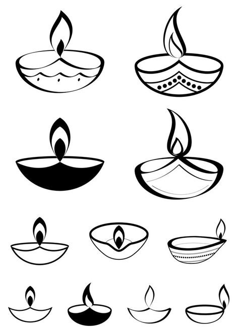 Diya Images Easy Rangoli Designs Diwali Diwali Drawing Digital